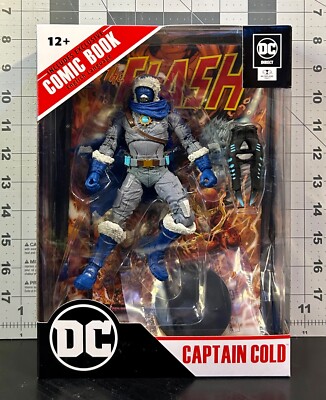McFarlane DC Direct  Page Punchers  Captain Cold 7in. Act.Fig. w/The Flash Comic