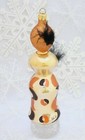 Lovely Lady In Fancy Dress Glass Christmas Ornament — photo 3