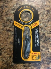 True Utility Clipstick Mini Tool Essential Pocket Tool Kit Stainless Steel