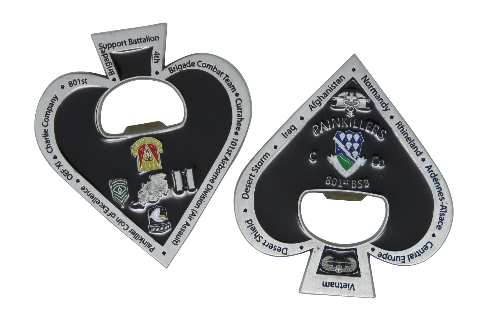 US Army 801st BSB Painkillers Challenge Coin