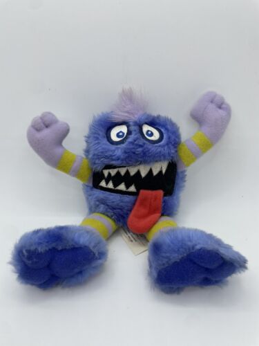Silly Slammers Plush Bean Bag Monster Purple/ Stripes. Does Not Make Sound. - Picture 1 of 7