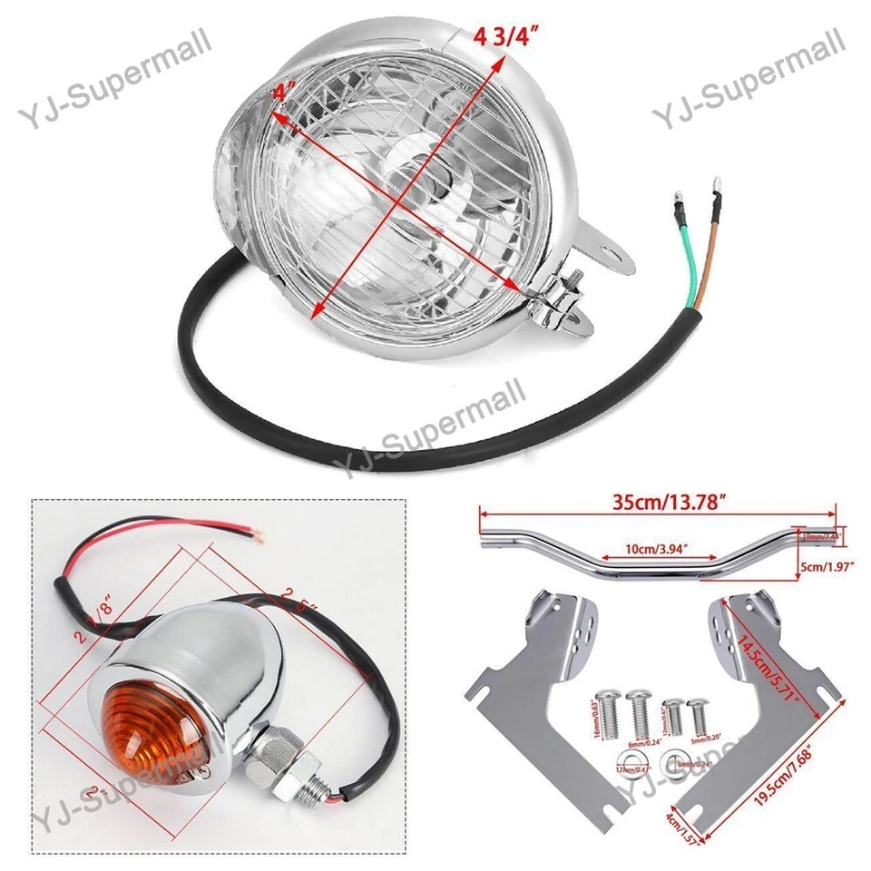 LED Passing Light Bar Turn Signals Bar For Honda VTX 1800 C R S RETRO Cruiser US — 第 3/4 张图片