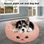 thumbnail 10 - Pet Dog Cat Calming Bed Round Nest Puppy Warm Soft Plush Comfortable F Sleeping