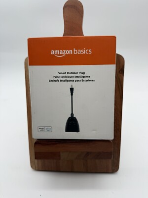 Amazon Basics Outdoor Smart Plug with 2 Individually Controlled Black 