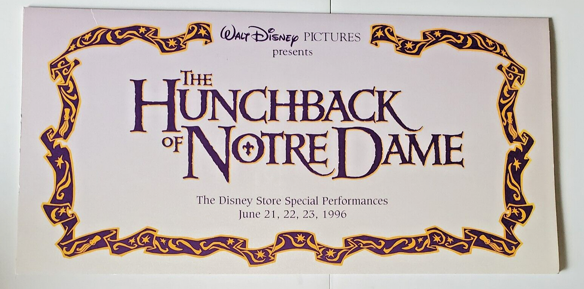 1996 Disneyland The Hunchback of Notre Dame Special Edition