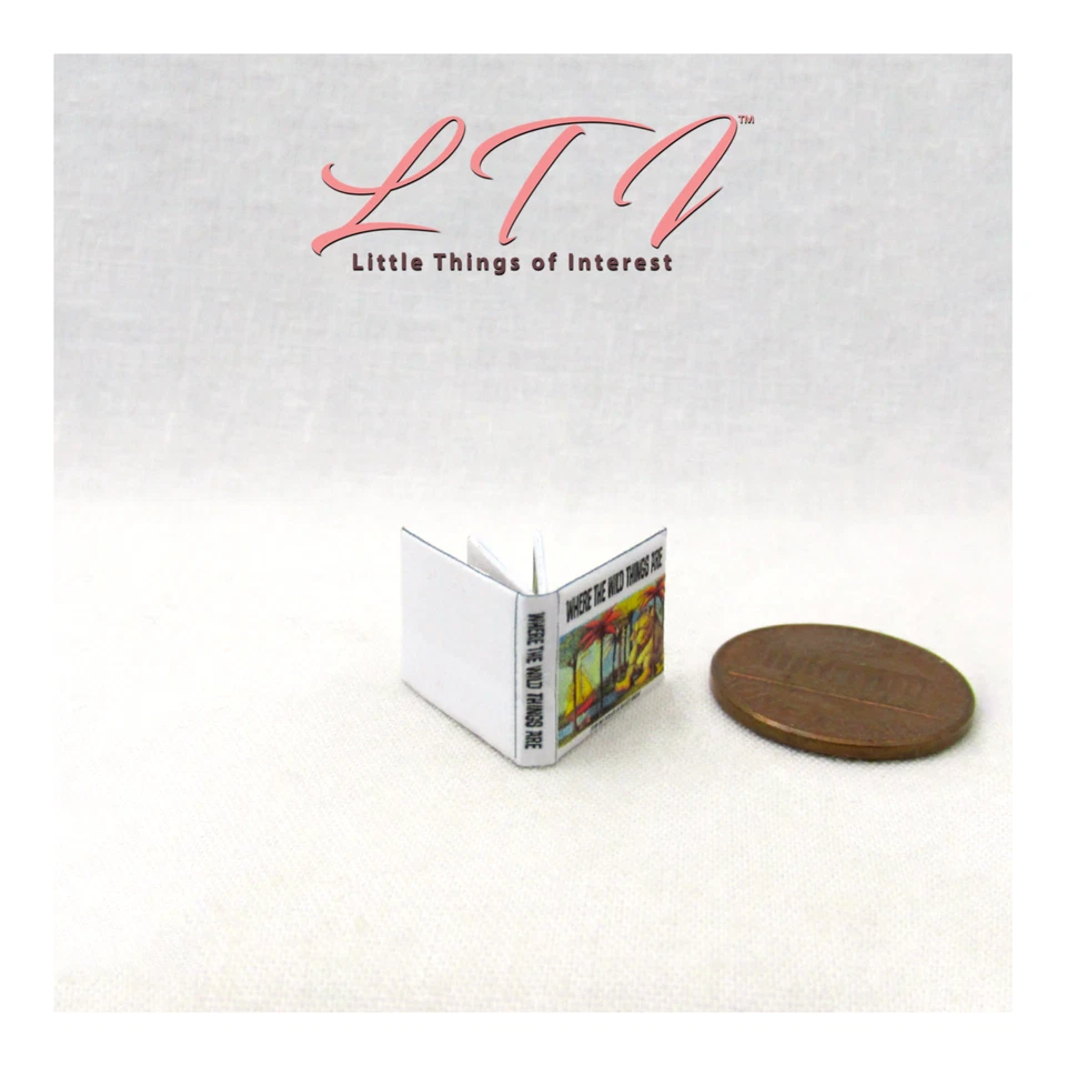 1:24 Scale WHERE The WILD THINGS ARE Dollhouse Miniature Illustrated Book - Image 2 of 4
