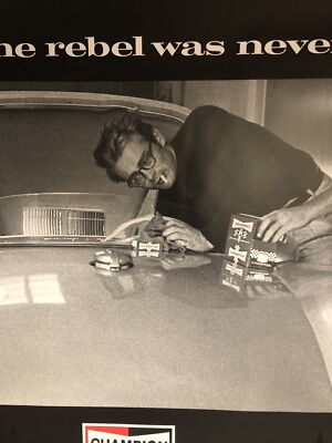 James Dean Champion Spark Plug Original Rebel Was Never Without