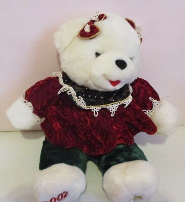 DanDee Collector's Choice-Bear-Christmas-Snowflake-Girl-2002-14'' Tall-Vintage
