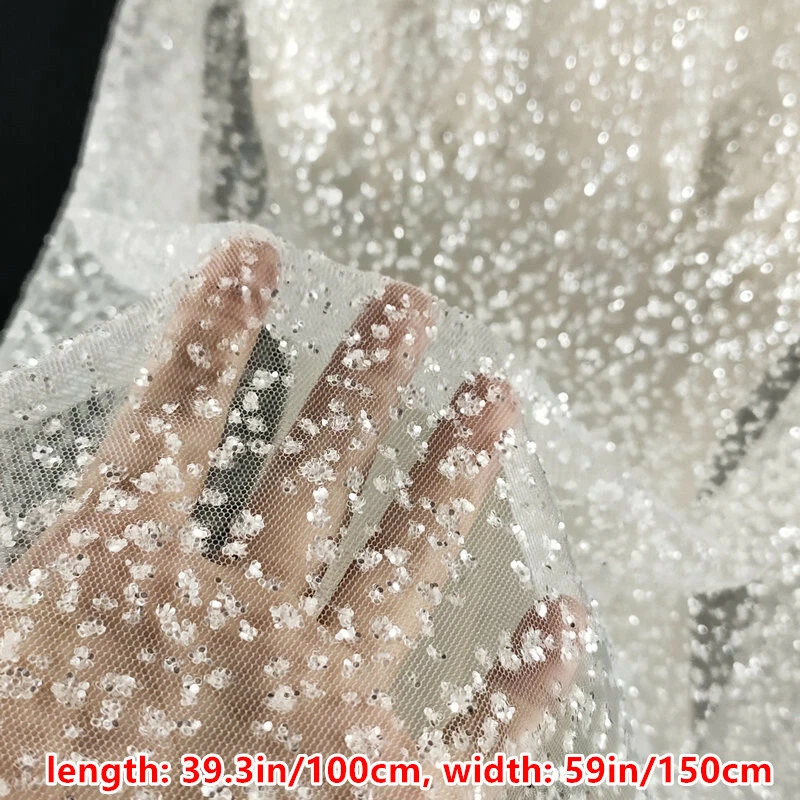 1M Shiny Mesh Tulle Fabric Cloth DIY Sequin Glitter Wedding Dress Sewing Craft | eBay 1M Shiny Mesh Tulle Fabric Cloth DIY Sequin Glitter Wedding Dress Sewing Craft | eBay