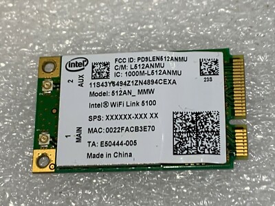 ️ Lenovo ThinkPad T400 R400 Wifi intel 512AN Wifi Link 5100 2.4Ghz 5Ghz ...