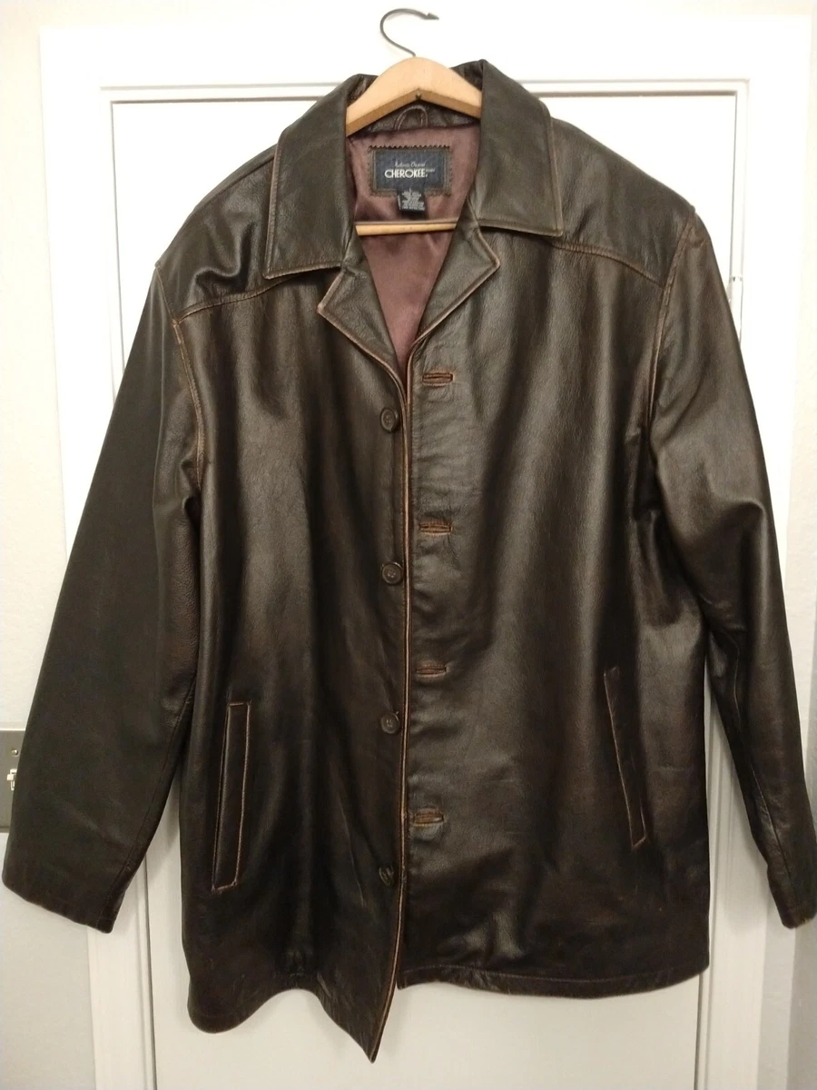 Cherokee men's deals leather jacket