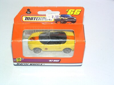 Vintage Matchbox 66 1997 MGF International SEALED BOX **YELLOW LIGHT SPECIAL**