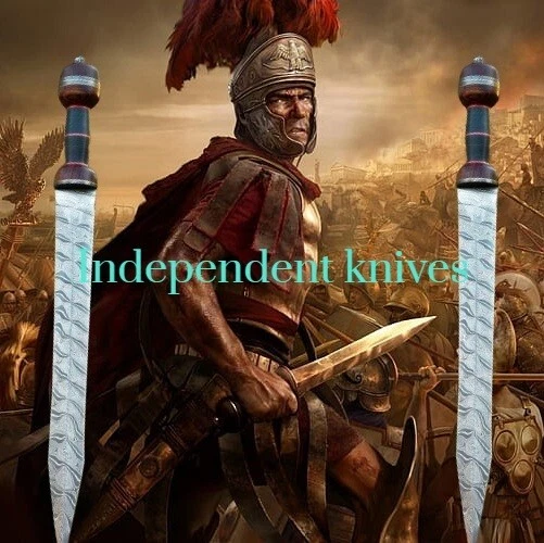 Espada - 27 pulgadas de acero Damasco - lista para la batalla - espada romana Gladius '' Full Tang Foto 2 de 4