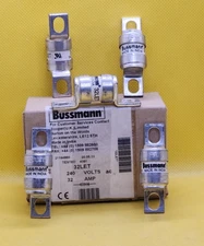 LOT OF 5 - BUSSMANN 32LET 32A, 240V FAST ACTING FUSE [MG 5]