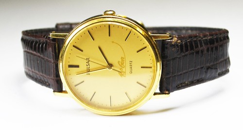 Reloj Pulsera Hombre Pulsar Top Gun Cuarzo Oro Palo 31mm V501-8A00 - Imagen 5 de 5
