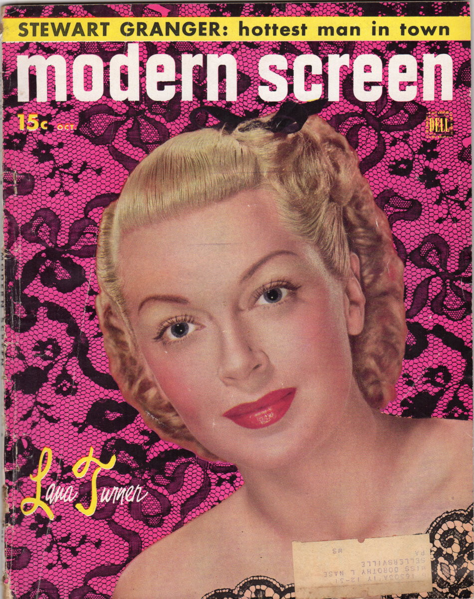 Modern Screen October 1951 issue - Lana Turner cover