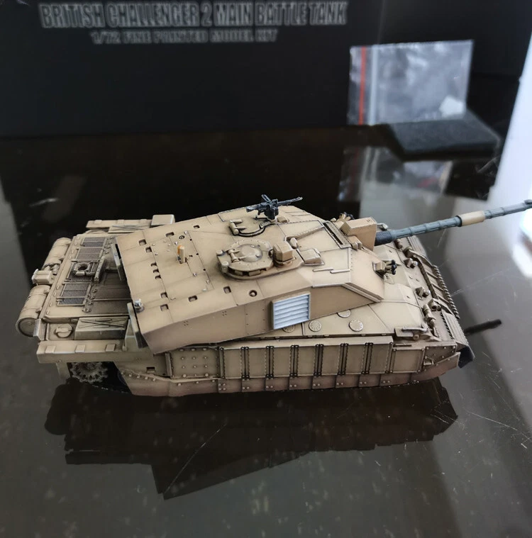 Tanque de batalha principal ARTISAN British Challenger 2 modelo com acabamento em guerra do Golfo de Lraqi em escala 1/72 - Imagem 2 de 4