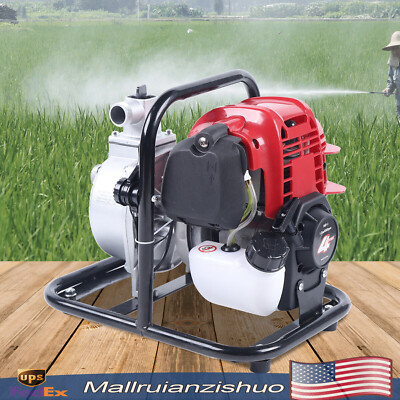 38CC 4 Stroke Gasoline Water Pump 1''Gas-Powered Semi-Trash Water Irrigation Pump