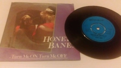 Honey Bane Turn Me On Turn Me Off 7'' vinyl single record UK Z15 ZONOPHONE 1981