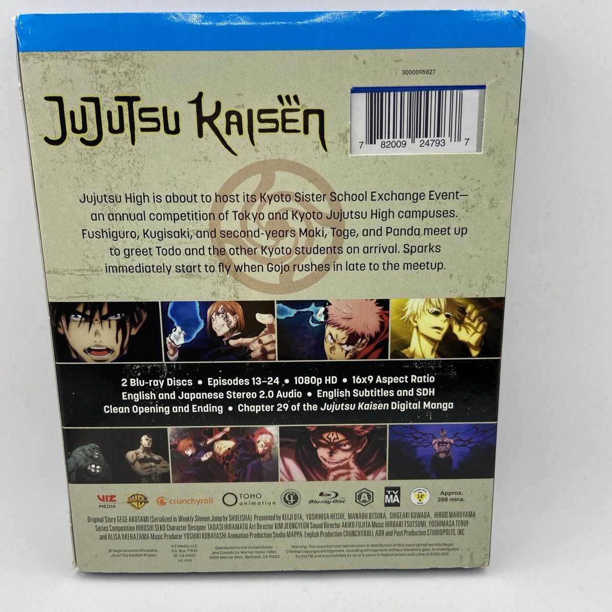 関ジュDVD  ＆　MステコラボDVD セット JUJUTSU KAISËN: Season 1-Part 2 Blu-ray WITH SLIPCOVER NEW