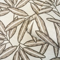 Vinyl-Tapete Creme BläTter Strukturiertes Grasgewebe 2348 Belgravia Akzentwand