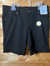 Cat  Jack Girls Bermuda Shorts Black L 10/12 Plus Adjustable Waist Stretch