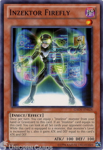 GAOV-EN028 Inzektor Firefly Common UNL Edition Mint YuGiOh Card
