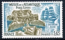 🦬Timbre France N°1913 - Luxe ** - Musée de l'Atlantique - MNH** - 1976🦬