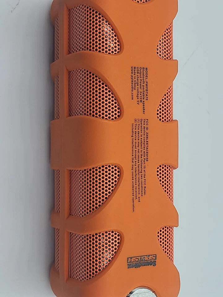 Pyle PWPBT60 声箱 Splash 海洋级便携式无线扬声器 - 橙色 — 第 4/4 张图片