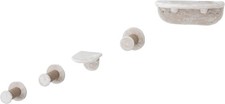 Wall Mounted Cat Lookout Set   Climbing Shelves with Sisal Steps  Plush Plat...