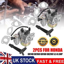2X Carburetor Carb For Honda 168F GX120 GX160 5.5HP GX200 6.5HP Engine w/Gaskets