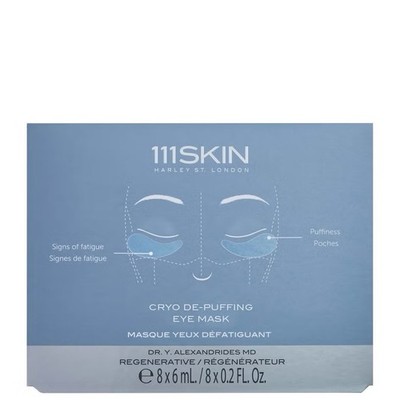 111 SKIN CRYO DE-PUFFING EYE MASK, 8 X 6ml/ 8 X 02 Fl Oz, NEW/ SEALED