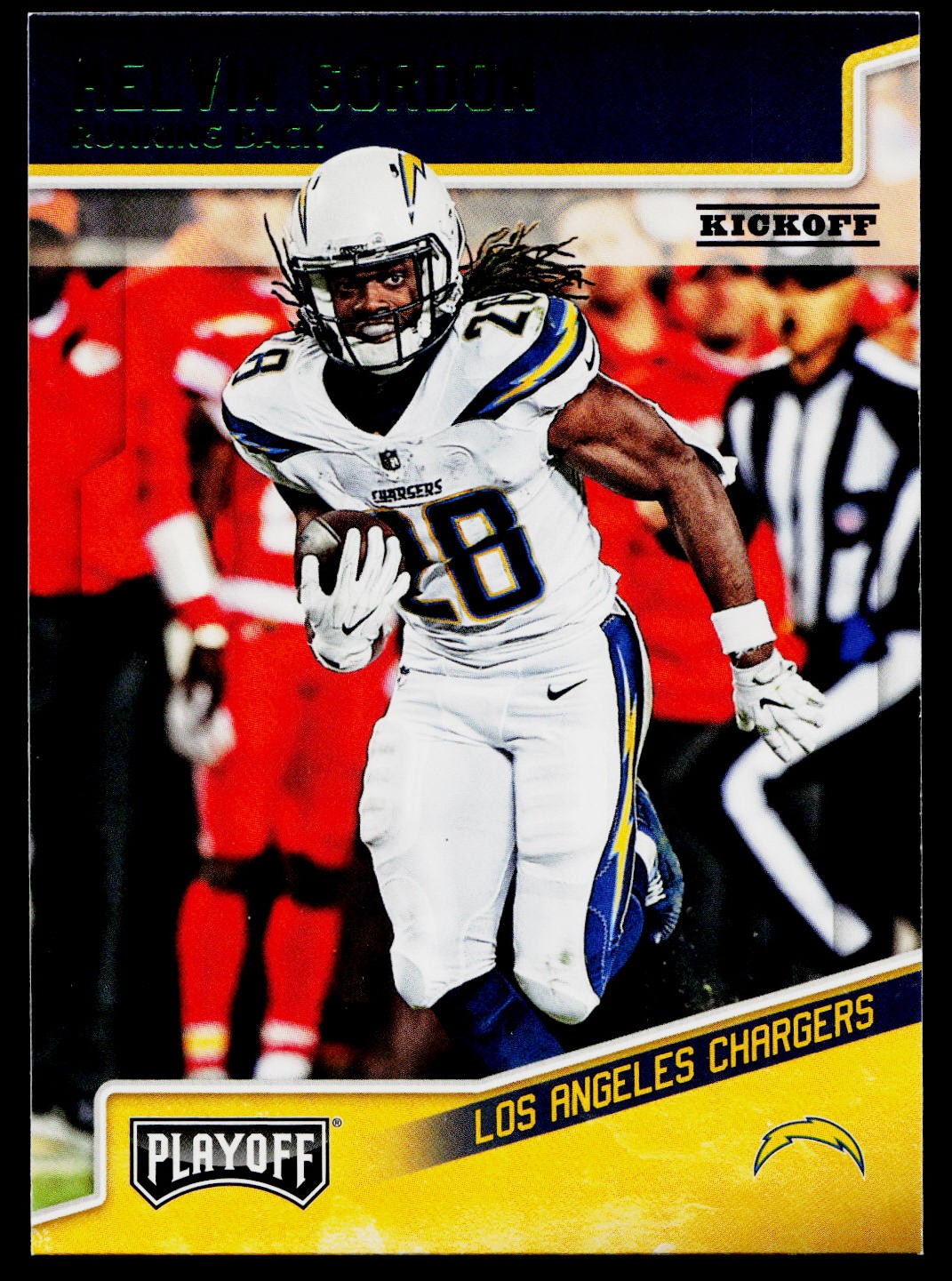 2018 Panini Playoff Melvin Gordon Kickoff #108 Los Angeles Chargers FOOTBALL