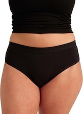 Everywear by Saalt Black Leakproof Underwear Women  s Small 2-4 Brief Cotton