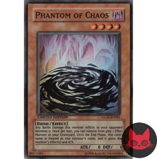 Yugioh Phantom des Chaos GLAS-ENSE1 Super Rare Limited Edition NM