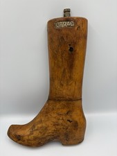 Wooden Shoe/Boot Form 3F940 Vintage Nice Display Piece.