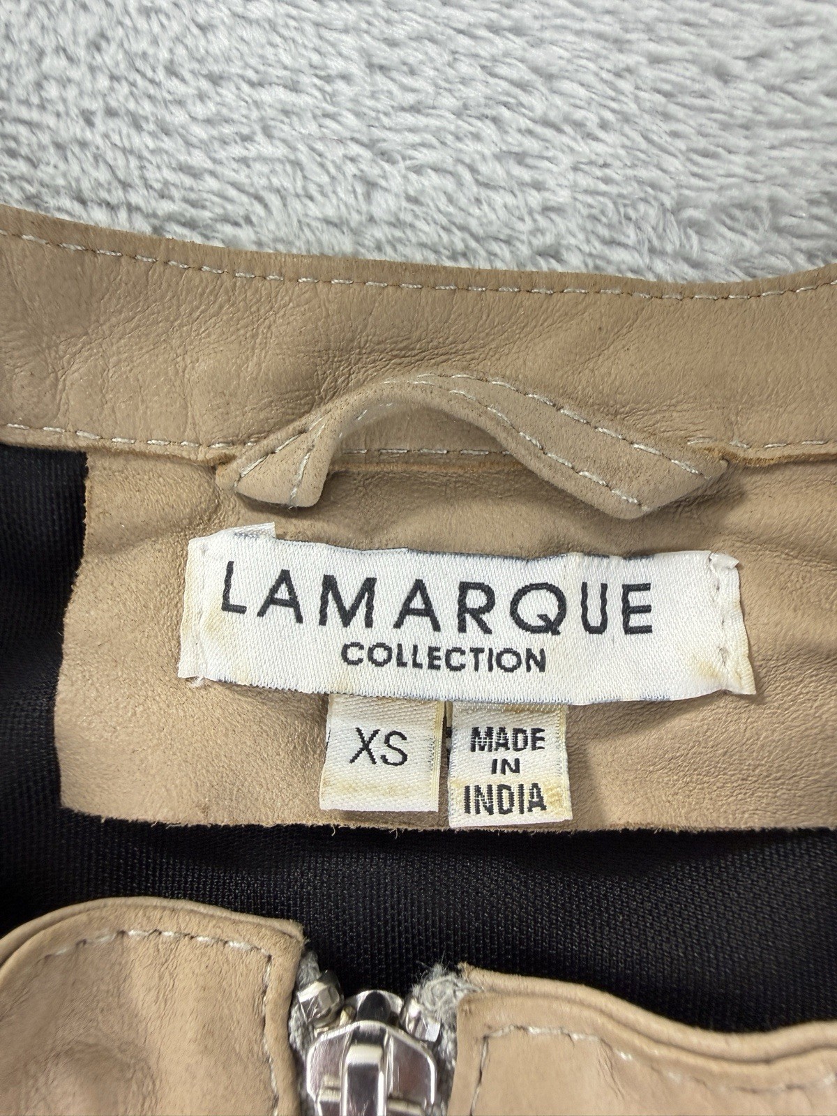 Larmarque Collection Women's Size XS 100percent Brown Leather Jacket image 2