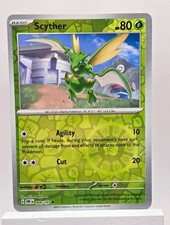 Nintendo Pokemon TCG Obsidian Flames Scyther 004/197 Rev Holo C Eng