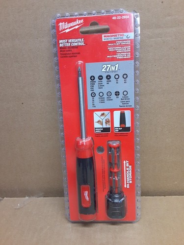 Milwaukee 48-22-2934 Most Versatile 27-In-1 Magnetic Precision Multi-Bit Driver