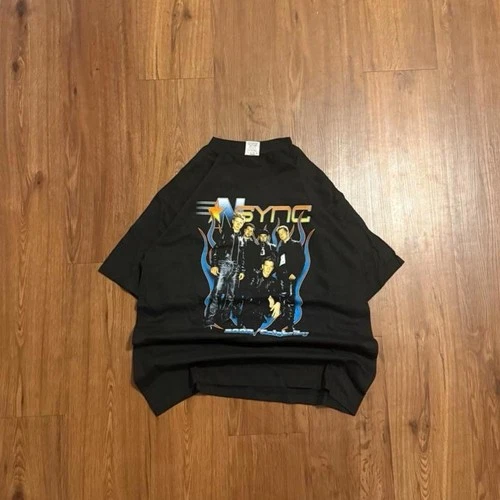 NSYNC 2002 Celebrity Concert Tour Double Sided Sz L Vintage 2000s vintage concert t-shirt, vintage, single stitch, B+ condition