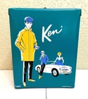 VINTAGE KEN DOLL TURQUOISE TEAL VINYL CLOTHES CASE 1961 Barbie's Boyfriend EXCNM