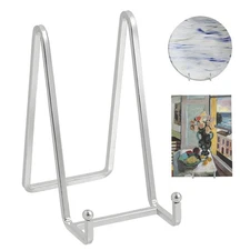 Plate Holder Easel Display Stand - 6 inch Metal Plate Stands for Display - Ta...