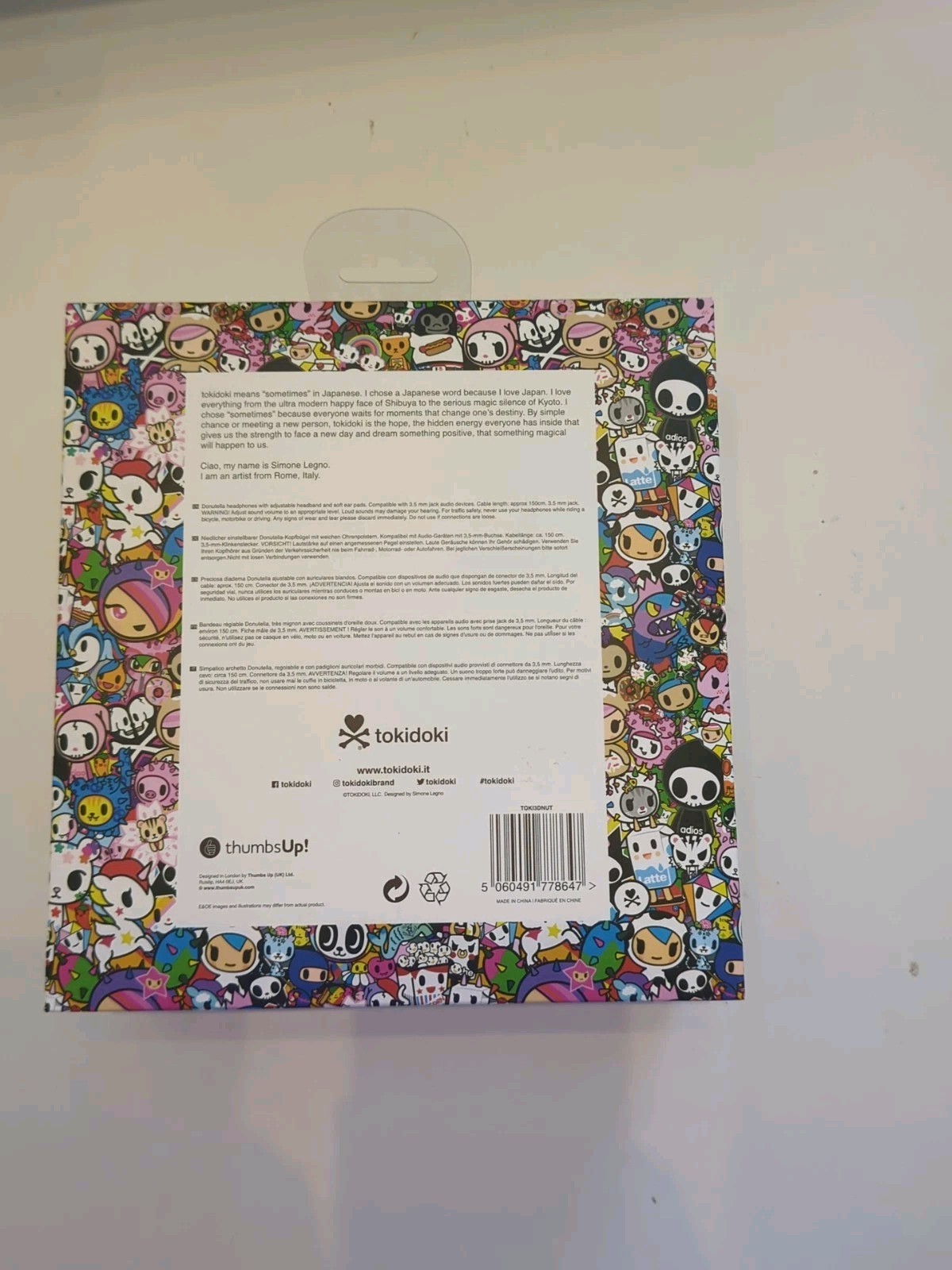 Tokidoki donutella donut ear headphones