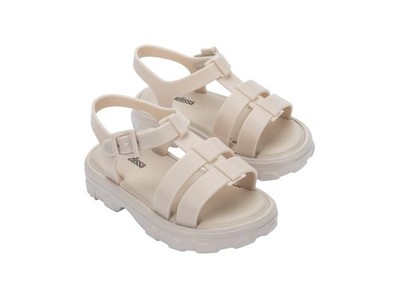 mini melissa Ella Sandal for Toddlers 9 Toddler Beige