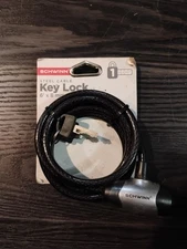 Schwinn Twisted Steel Cable Keyed Bike Lock  6' x 8mm, NIP