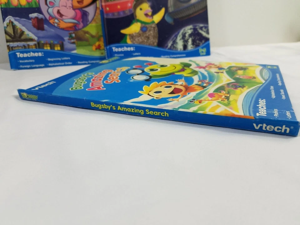 VTech Bugsby Reading System Lot of 3 Books Dora Wonder Pets and Amazing Search - Image 3 of 4