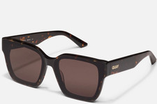 quay drive in 66mm square sunglasses New case cloth 66-12-145 Tortoise 85