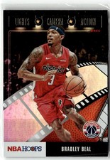 2019-20 Hoops #11 Bradley Beal Lights Camera Action Holo