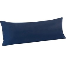 Microfiber Body Pillow Case,20x54 Inches,Stain Resistant,Envelope Design,Navy