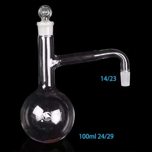 100ml-1000ml Distilling Flask Borosilicate Lab Glass with Side Arm Supply - Image 2 of 4